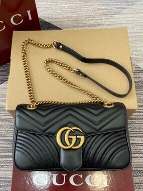 Gucci GG Marmont Black Shoulder Bag